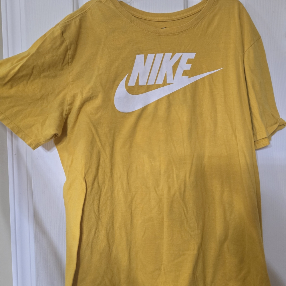Nike Mustard Tee with White Logo